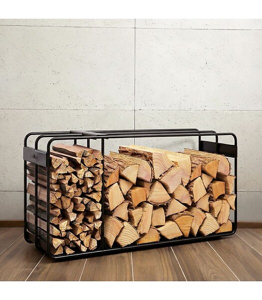 COOK KING - Porte bûches FLOX acier robuste design pratique CookKing 333255 - large