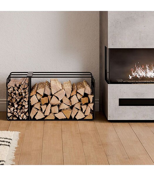 COOK KING - Porte bûches FLOX acier robuste design pratique CookKing 333255 - large