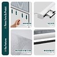 VOUNOT - Store moustiquaire pour fenetre enroulable et recoupable en pvc L150 x H160 cm Blanc - vignette