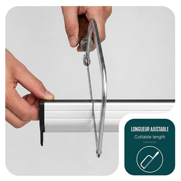 VOUNOT - Store moustiquaire pour fenetre enroulable et recoupable en aluminium L100 x H160 cm Blanc - large
