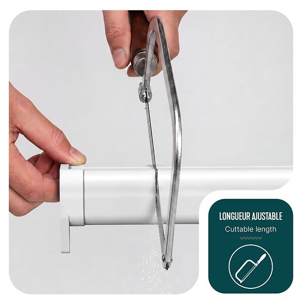 VOUNOT - Store moustiquaire pour fenetre enroulable et recoupable en pvc L130 x H160 cm Blanc - large