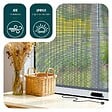 VOUNOT - Store moustiquaire pour fenetre enroulable et recoupable en aluminium L150 x H160 cm Blanc - vignette