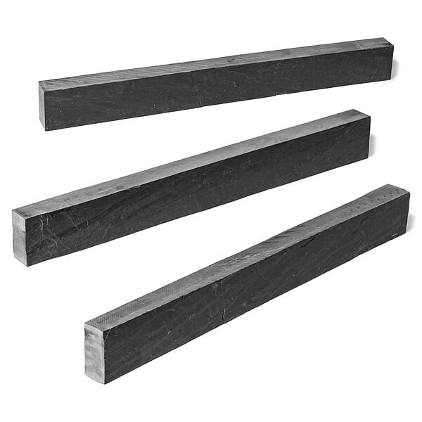 RO'MA NATURE - Bordure de jardin Ardoise Noire 100x10x6 cm (lot de 20 bordures soit 20 mètres) - large