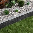 RO'MA NATURE - Bordure de jardin Ardoise Noire 100x10x6 cm (à l'unité) - vignette