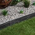 RO'MA NATURE - Bordure de jardin Ardoise Noire 100x10x3 cm (à l'unité) - vignette