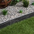 RO'MA NATURE - Bordure de jardin Ardoise Noire 100x10x3 cm (lot de 5 bordures soit 5 mètres) - vignette