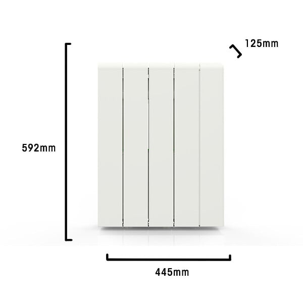 BATILEC - BATILEC Radiateur connecté à inertie ALU ZILO WiFi 1000 W - large