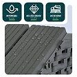 VOUNOT - Lot de 22 dalles clipsables exterieures 30x30cm modulaire plastique anthracite - vignette