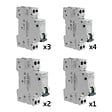 SIEMENS - SIEMENS Lot de 10 disjoncteurs modulaires Ph+N – 3×10A, 4×16A, 2×20A, 1×32A - vignette