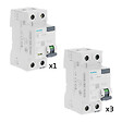 SIEMENS - SIEMENS Lot de 4 interrupteurs différentiels 63A – 30 mA – 1 Type A + 3 Type AC - vignette
