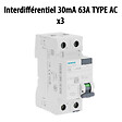 SIEMENS - SIEMENS Lot de 4 interrupteurs différentiels 63A – 30 mA – 1 Type A + 3 Type AC - vignette