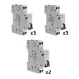 SIEMENS - SIEMENS Lot de 8 disjoncteurs modulaires Ph+N – 2×10A, 3×16A, 2×20A - vignette