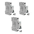 SIEMENS - SIEMENS Lot de 6 disjoncteurs modulaires Ph+N – 2×10A, 2×16A, 2×20A - vignette