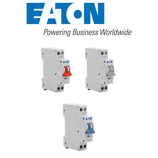 EATON CAPRI - EATON Lot de 6 disjoncteurs modulaires Ph+N – 2×10A, 2×16A, 2×20A - large
