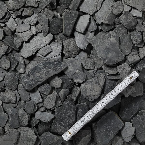 RO'MA NATURE - Paillage Ardoise Noire 30-90 mm - Big Bag 500 kg (6,25 m²) - large