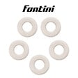 FONTINI - Lot de 5 Plaques Décoratives 1 Poste Garby Colonial – Porcelaine Blanche – Compatible Gammes GARBY, GARBY COLONIAL et DIMBLER – Pose En Saillie ou Encastrable – Finition Haut de Gamme - vignette