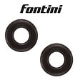 FONTINI - Lot de 2 Plaques Décoratives 1 Poste Garby Colonial – Porcelaine noire – Compatible Gammes GARBY, GARBY COLONIAL et DIMBLER – Pose En Saillie ou Encastrable – Finition Haut de Gamme - vignette