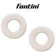 FONTINI - Lot de 2 Plaques Décoratives 1 Poste Garby Colonial – Porcelaine Blanche – Compatible Gammes GARBY, GARBY COLONIAL et DIMBLER – Pose En Saillie ou Encastrable – Finition Haut de Gamme - vignette
