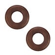 FONTINI - Lot de 2 Socles 1 Poste en Bois de Hêtre Vieilli – FONTINI Garby Colonial – Style Rétro Haut de Gamme – Pose en Saillie ou Encastrée – Compatible Gammes Garby, Dimbler - vignette