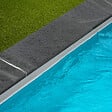 RO'MA NATURE - Margelle de piscine Ardoise Noire Grenaillée 60x30x3 cm Bord Droit (à l'unité) - vignette