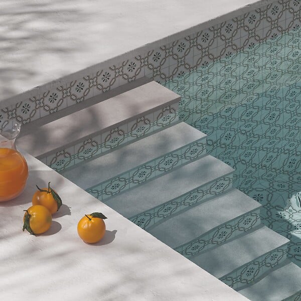 RO'MA NATURE - Carrelage effet Carreau ciment Marilis Beige 12,3x12,3x0,87 cm Tanerio - Sol et mur intérieur (vendu par carton de 0,51 m²) - large
