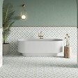RO'MA NATURE - Carrelage effet Carreau ciment Azoria Vert 22,3x22,3x0,9 cm Ventoril - Sol et mur intérieur (vendu par carton de 0,65 m²) - vignette