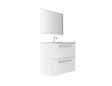 VIF - Set 2 tiroirs salle de bain MDF - Blanc - l80xP35xH18cm - vignette