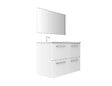 VIF - Set 2 tiroirs U de salle de bain MDF Blanc l.50xP.45xH.18cm - vignette