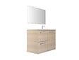 VIF - Set de 2 tiroirs en PPSM - Bois clair - L.45xl.45xEp.1,8cm - vignette