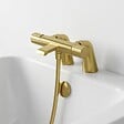 ESSEBAGNO - Carra mitigeur bain-douche thermostatique or brossé - vignette