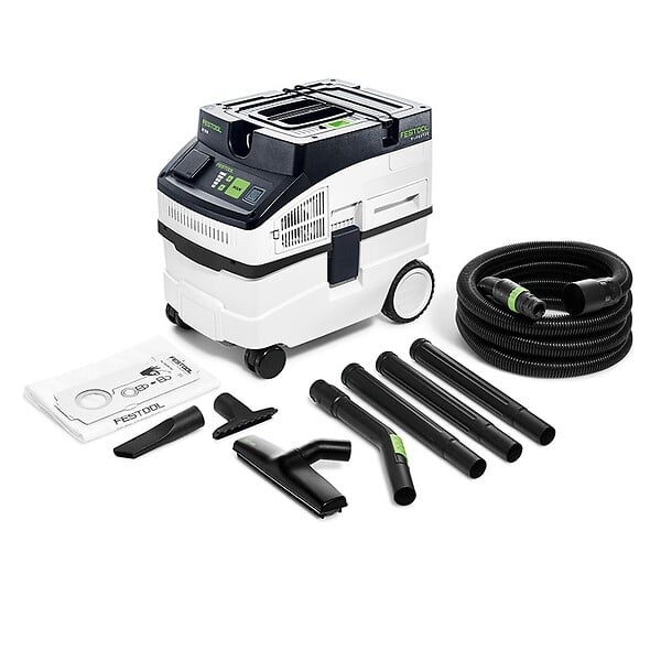 FESTOOL - Aspirateur - CT 15 E-Set - cleantec - 1200 W - 230 V - 10 l - type L -  - 578450 - large