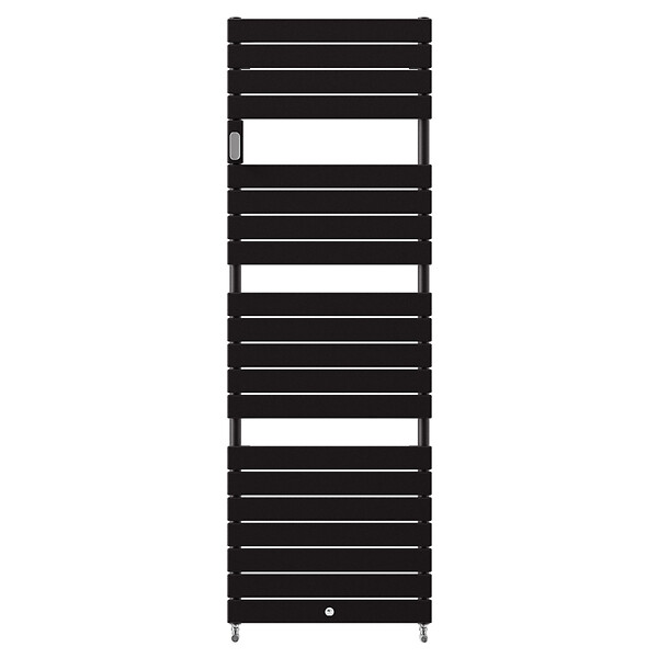 THERMOR - Radiateur sèche-serviettes eau chaude Thermor - Riviera 2 - 973W - Noir carbone - large