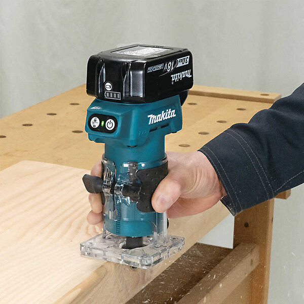 MAKITA - Affleureuse Ø 6 mm 1x3Ah 18V LXT ® MAKITA DRT52SF en coffret - large