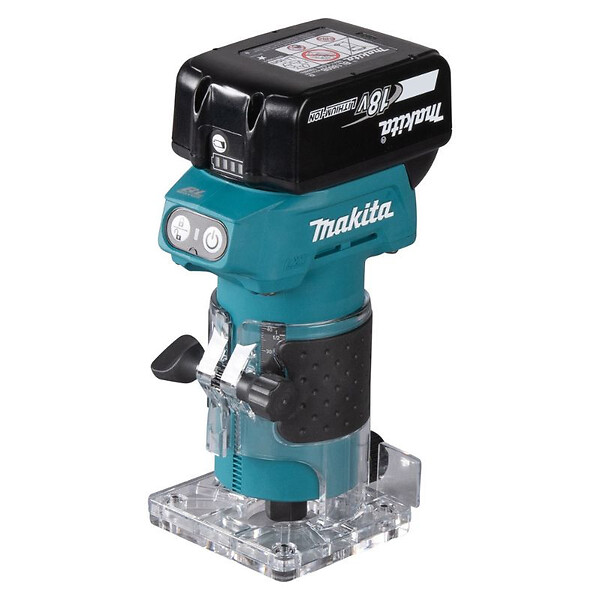 MAKITA - Affleureuse Ø 6 mm 1x3Ah 18V LXT ® MAKITA DRT52SF en coffret - large