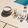 OVIALA - Table de jardin en acier 120 x 70 cm ivoire  - Palavas - vignette
