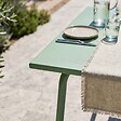 OVIALA - Table de jardin en acier 120 x 70 cm vert sauge - Palavas - vignette