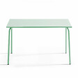 OVIALA - Table de jardin en acier 120 x 70 cm vert sauge - Palavas - vignette