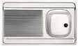 FRANKE - Évier inox 1 bac, 1 égouttoir à poser - Dimensions : 100 x 60 MAN711-1000 - vignette