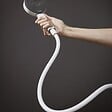 HANSGROHE - Flexible de douche 1,25 m HANSGROHE Isiflex blanc mat - vignette
