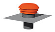THERMOR - Entrée/Sortie d'air toiture - Diamètre 160mm - Rouge - vignette