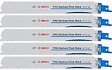 BOSCH - Jeu de 5 lames de scie sabre PRO Medium-Thick Metal precise S1137BEF - 225 mm -  - 2608658994 - vignette