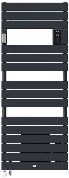 THERMOR - Sèche serviettes mixte Riviera 2 Thermor - 1750W - Avec soufflerie - Gris ardoise - large