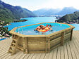 HABITAT ET JARDIN - Piscine bois " Miami 130 " - 4.86 x 3.36 x 1.30 m - vignette