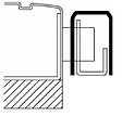 VACHETTE - Gâche en applique en U pour carénées EXCLUSIVE gauche blanc - VACHETTE - 14707000 - vignette