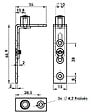 MONIN - Guide sur équerre sans ressort roulette 68x35mm pièce - MONIN - 112910 - vignette
