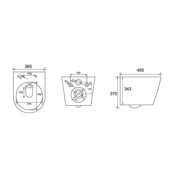 SWISS AQUA TECHNOLOGIES - Swiss Aqua Technologies WC suspendu Infinitio sans bride et fixations invisibles + abattant frein de chute (SATINF010RREXP) - large