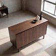 HAPPY GARDEN - Buffet en bois foncé 120cm SARAH - vignette