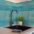 RO'MA NATURE - Carrelage effet Zellige Bleu Clair 20x6,5x0,85 cm Caldero - Mur intérieur (vendu par carton de 0,5 m²) - vignette