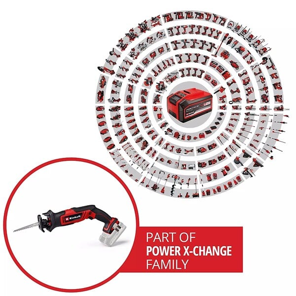 EINHELL - Scie universelle sans fil TE-AP 18/13 Li-Solo - 18V - course 13mm - bois 50mm - acier 4mm - LED - sans batterie/chargeur - large