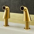 ESSEBAGNO - Colonnettes raccord bain-douche or brossé - vignette
